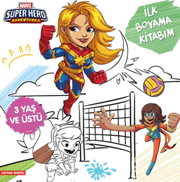 İlk Boyama Kitabım Captain Marvel  Marvel Super Hero Adventures