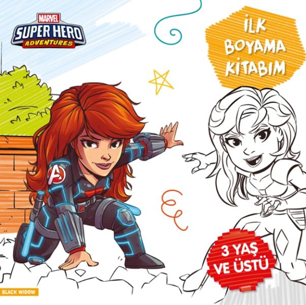 İlk Boyama Kitabım Black Widow  Marvel Super Hero Adventures