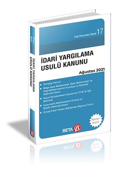 Cep Kanunları Serisi 17  İdari Yargılama Usulü Kanunu  Yeni