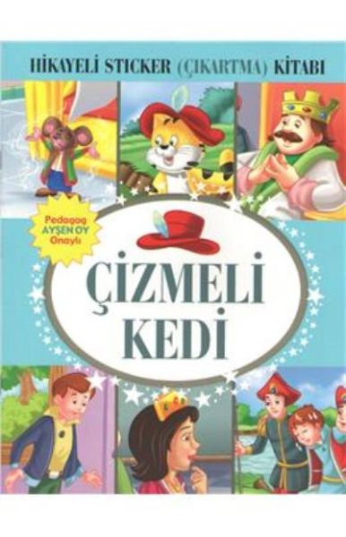 Çizmeli Kedi Hikayeli Sticker Çıkartma Kitabı