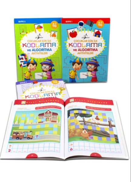 Çocuklar İçin İlk Kodlama ve Algoritma Aktiviteleri  4 Kitap