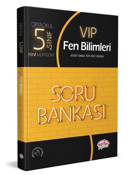 Editör 5 Sınıf VIP Fen Bilimleri Soru Bankası Yeni