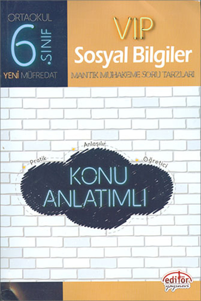 Editör  6Sınıf VIP Sosyal Bilgiler Konu Anlatımlı