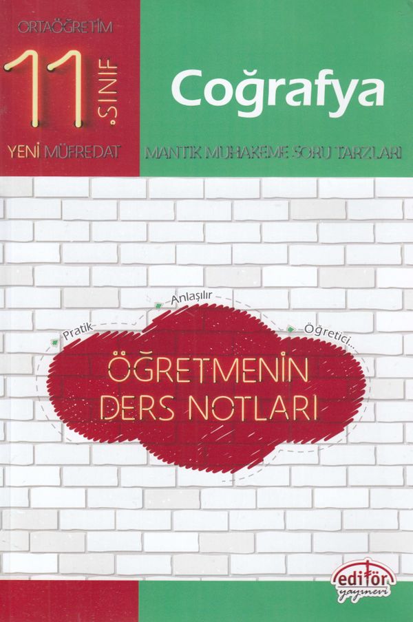 Editör 11 Sınıf Coğrafya Öğretmenin Ders Notları