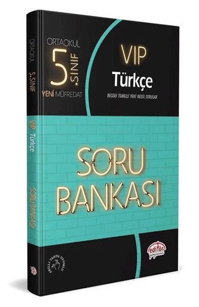 Editör 5 Sınıf VIP Türkçe Soru Bankası Yeni