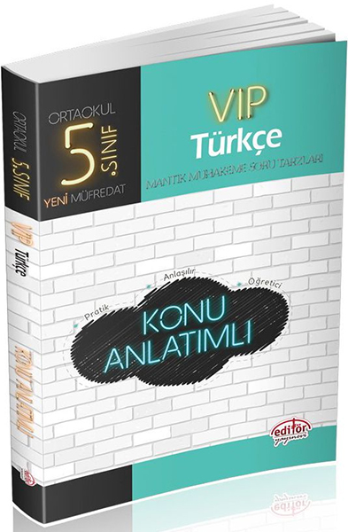 Editör  5 Sınıf VIP Türkçe Konu Anlatımlı