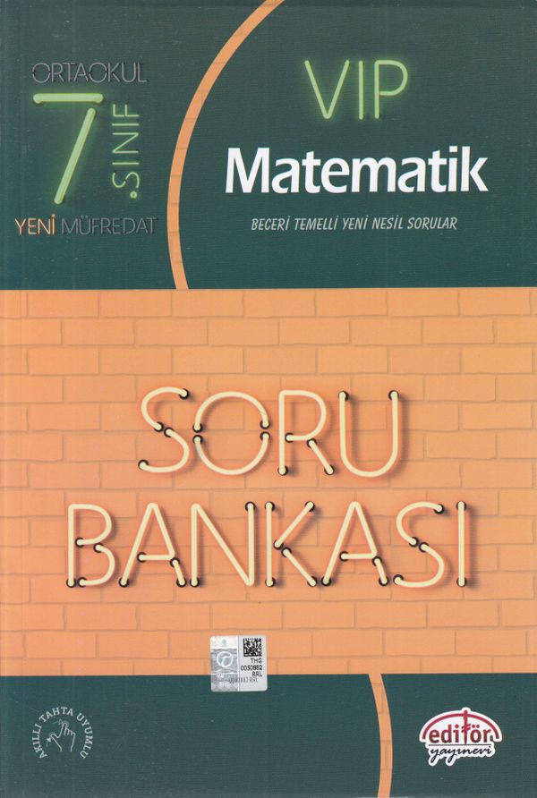 Editör 7 Sınıf VIP Matematik Soru Bankası Yeni