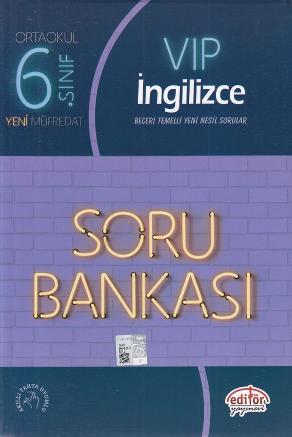 Editör 6 Sınıf VIP İngilizce Soru Bankası Yeni