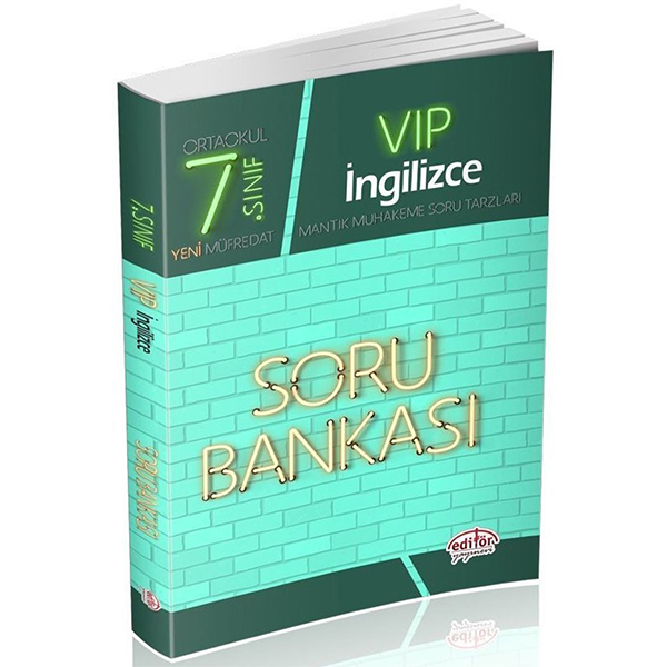 Editör 7 Sınıf VIP İngilizce Soru Bankası Yeni