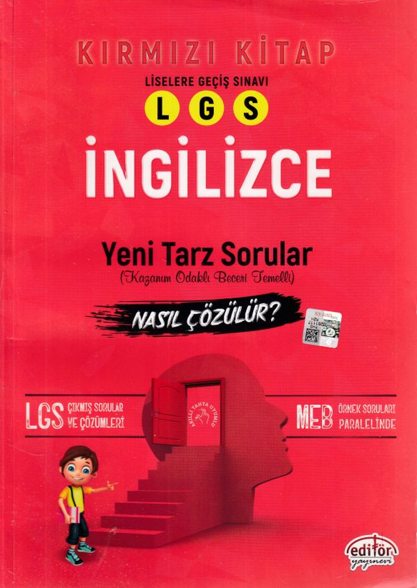 Editör LGS İngilizce Mantık Muhakeme Soruları Nasıl Çözülür Kırmızı Kitap Yeni