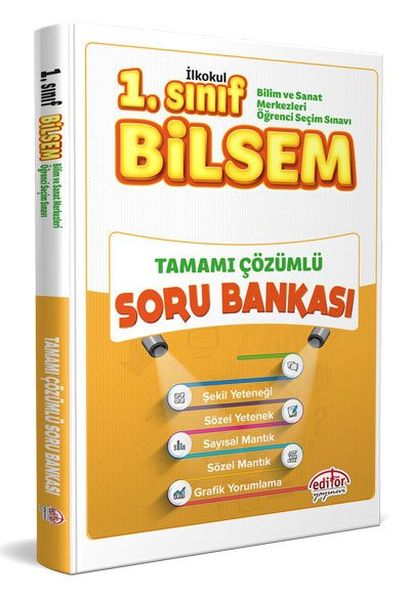 Editör 1 Sınıf Bilsem Tamamı Çözümlü Soru Bankası Yeni