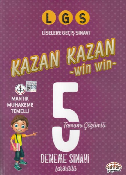 Editör LGS Kazan Kazan Tamamı Çözümlü 5 Deneme Sınavı Fasiküllü Yeni