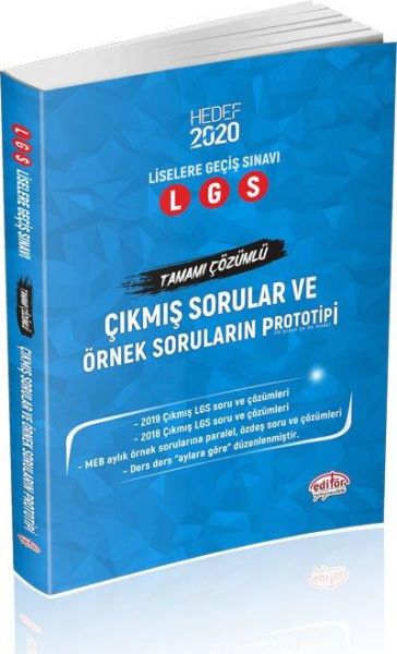 Editör LGS Çıkmış Sorular ve Örnek Soruların Prototipi Yeni