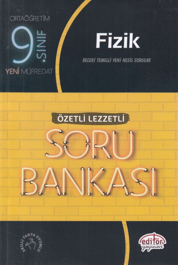 Editör 9 Sınıf Fizik Özetli Lezzetli Soru Bankası Yeni