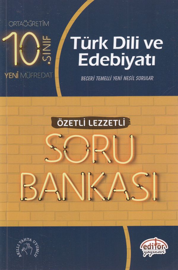 Editör 10 Sınıf Türk Dili ve Edebiyatı Özetli Lezzetli Soru Bankası Yeni