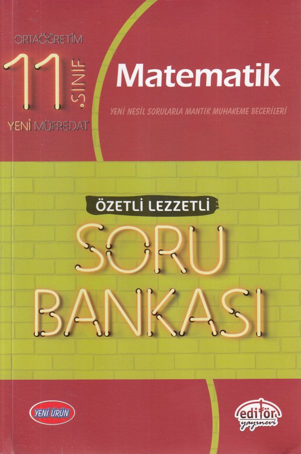 Editör 11 Sınıf Matematik Özetli Lezzetli Soru Bankası Yeni