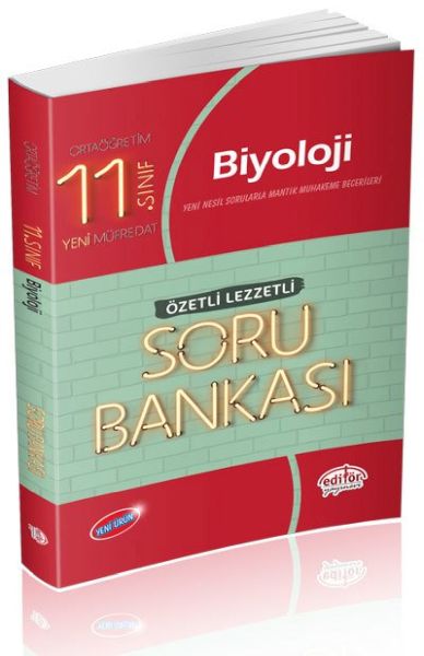 Editör 11 Sınıf Biyoloji Özetli Lezzetli Soru Bankası Yeni