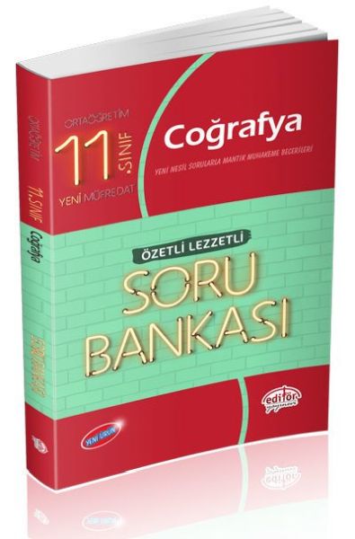 Editör 11 Sınıf Coğrafya Özetli Lezzetli Soru Bankası Yeni