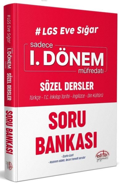 Editör LGS Eve Sığar 1 Dönem Sözel Dersler Soru Bankası