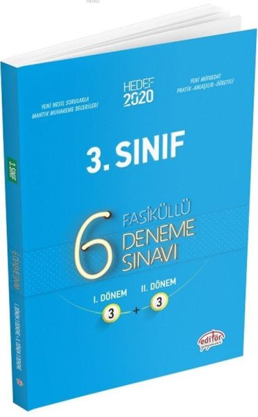 Editör 3 Sınıf Fasiküllü 6 Deneme Sınavı