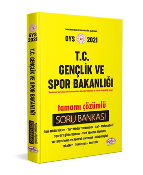 Editör TC Gençlik ve Spor Bakanlığı Tamamı Çözümlü Soru Bankası