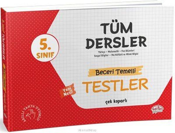 Editör 5 Sınıf Tüm Dersler Beceri Temelli Testler Yeni