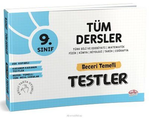 Editör 9 Sınıf Tüm Dersler Beceri Temelli Testler Yeni