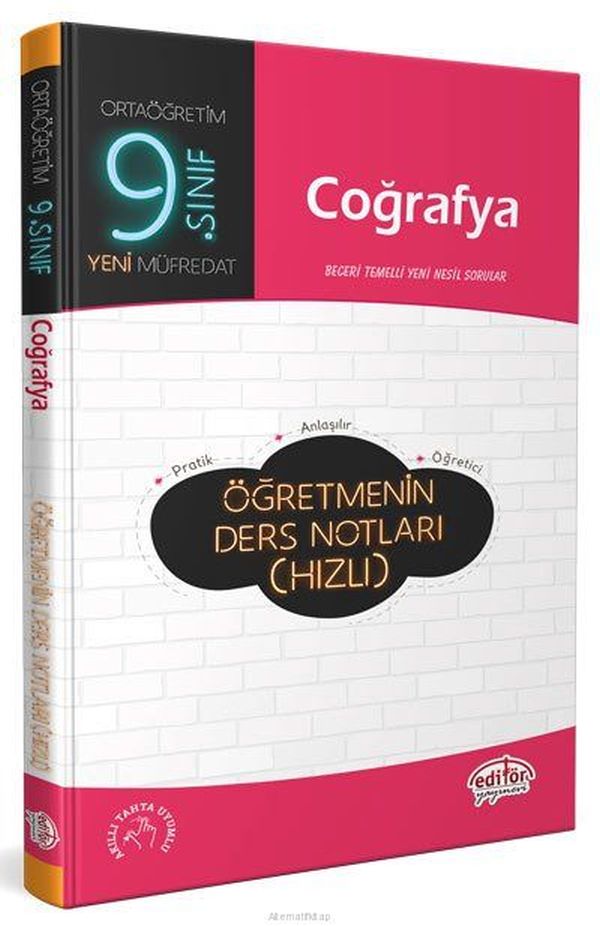 Editör 9 Sınıf Coğrafya Öğretmenin Ders Notları Hızlı