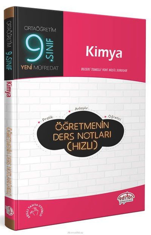 Editör 9 Sınıf Kimya Öğretmenin Ders Notları Hızlı