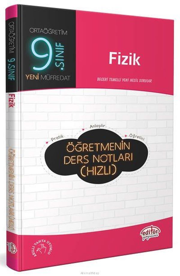 Editör 9 Sınıf Fizik Öğretmenin Ders Notları Hızlı