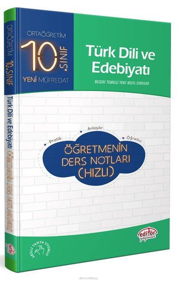 Editör 10 Sınıf Türk Dili ve Edebiyatı Öğretmenin Ders Notları Hızlı