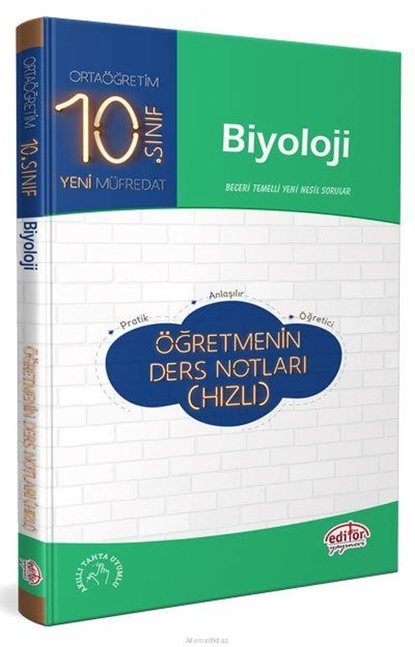 Editör 10 Sınıf Biyoloji Öğretmenin Ders Notları Hızlı