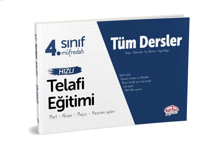 Editör 4 Sınıf Tüm Dersler Hızlı Telafi Eğitimi