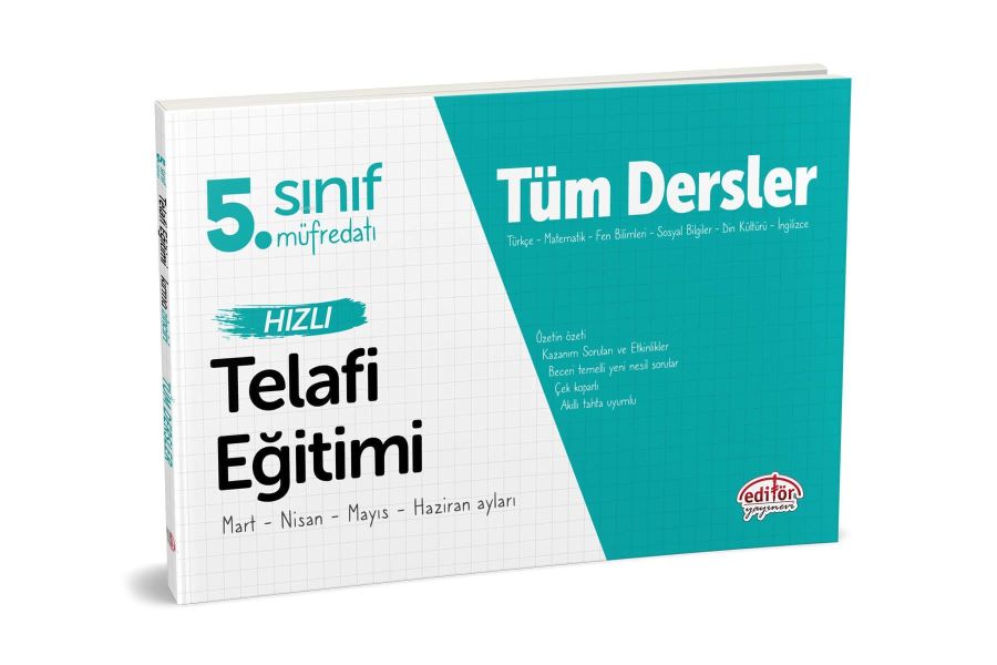 Editör 5 Sınıf Tüm Dersler Hızlı Telafi Eğitimi