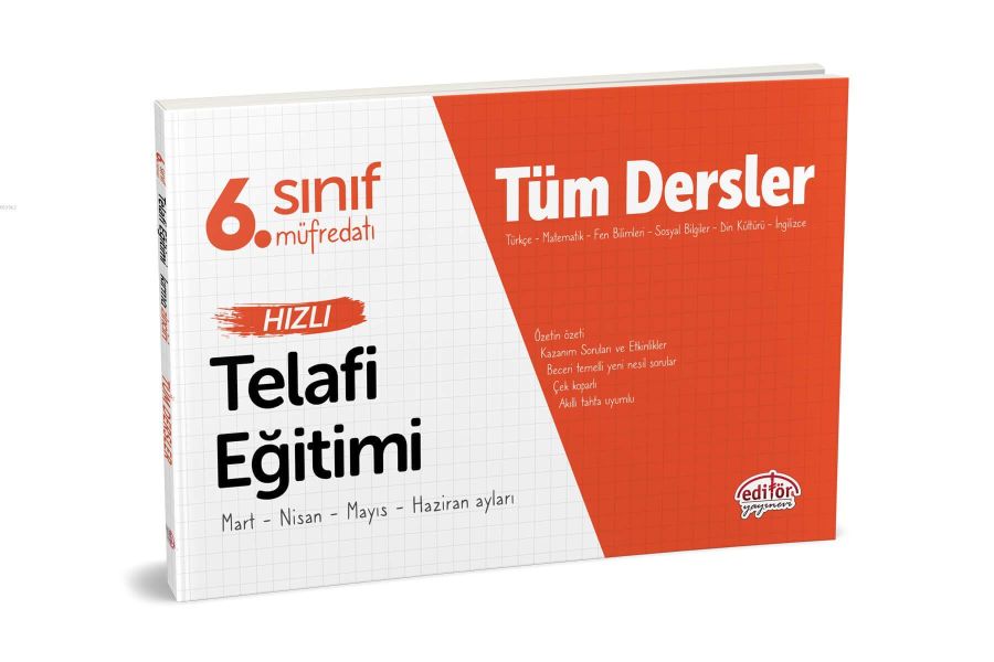 Editör 6 Sınıf Tüm Dersler Hızlı Telafi Eğitimi