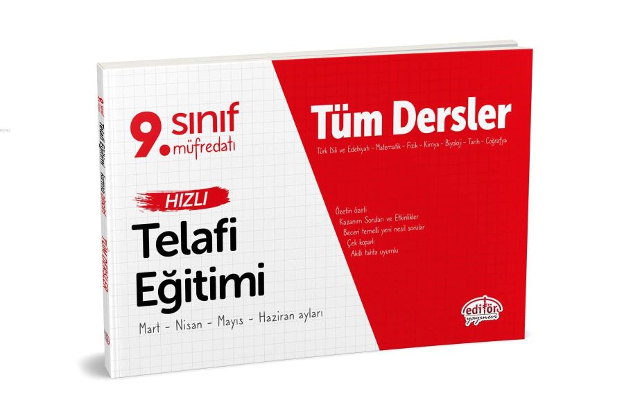 Editör 9 Sınıf Tüm Dersler Hızlı Telafi Eğitimi