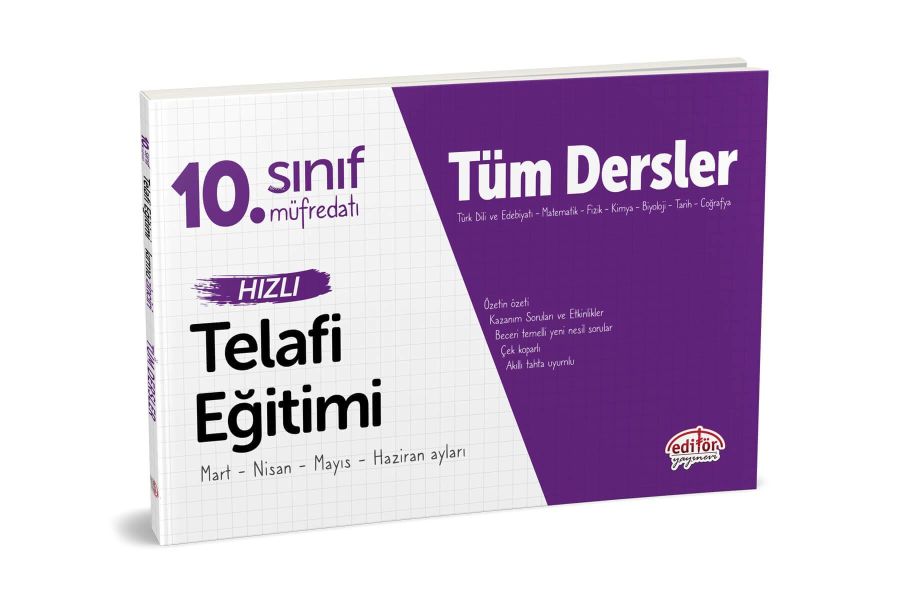 Editör 10 Sınıf Tüm Dersler Hızlı Telafi Eğitimi