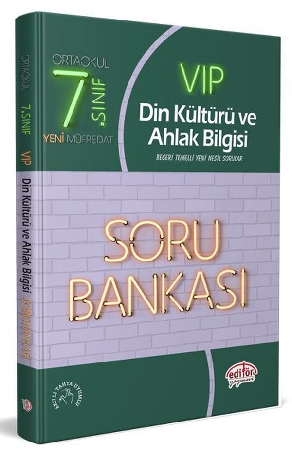 Editör 7 Sınıf VIP Din Kültürü ve Ahlak Bilgisi Soru Bankası Yeni