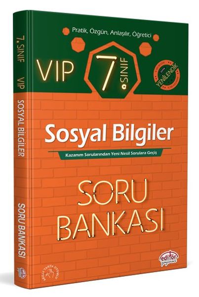 Editör 7 Sınıf VIP Sosyal Bilgiler Soru Bankası