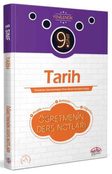 Editör 9 Sınıf Tarih Öğretmenim Ders Notları YENİ