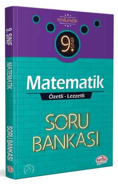 Editör 9 Sınıf Matematik Özel Lezzetli Soru Bankası YENİ