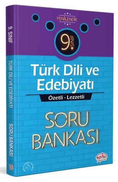 Editör 9 Sınıf Türk Dili ve Edebiyatı Özel Lezzetli Soru Bankası YENİ