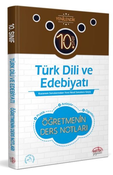 Editör 10Sınıf Türk Dili ve Edebiyatı Öğretmenin Ders Notları YENİ