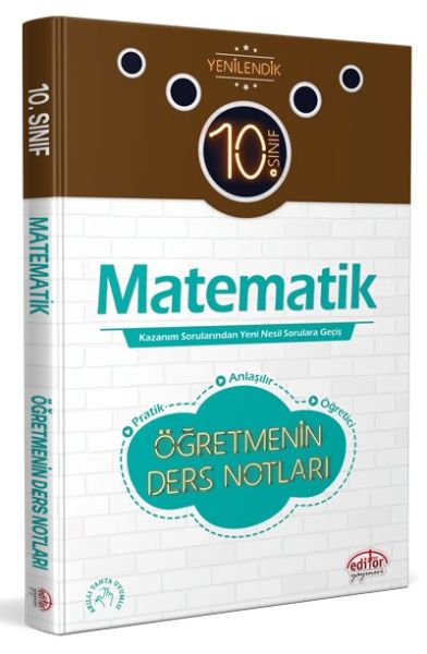 Editör 10 Sınıf Matematik Öğretmenin Ders Notları