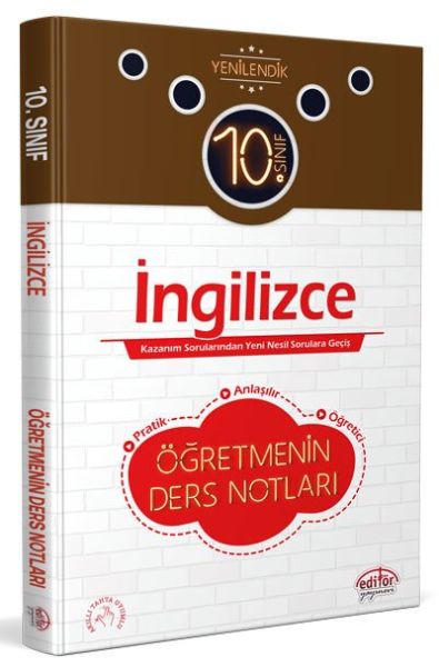 Editör 10 Sınıf İngilizce Öğretmenin Ders Notları