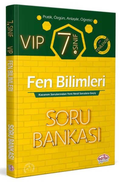 Editör 7 Sınıf VIP Fen Bilimleri Soru Bankası