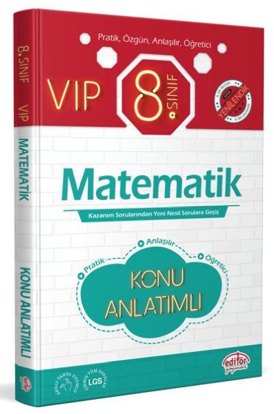 Editör 8 Sınıf VIP Matematik Konu Anlatımı