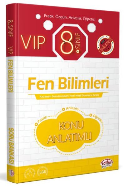 Editör 8 Sınıf VIP Fen Bilimleri Konu Anlatımlı