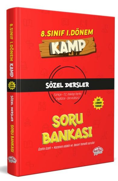 Editör 8 Sınıf 1 Dönem Kamp Sözel Soru Bankası