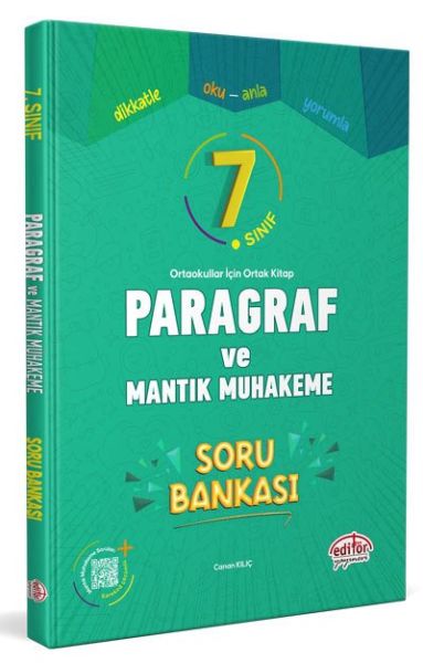 Editör 7 Sınıf Paragraf ve Mantık Muhakeme Soru Bankası